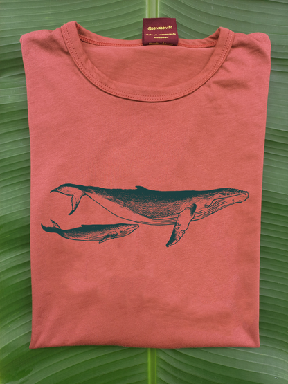 Camiseta Ballena jorobada • Monte • Manga larga adultos