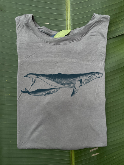 Camiseta Ballena jorobada • Larga brisa • Vaporosas adultos