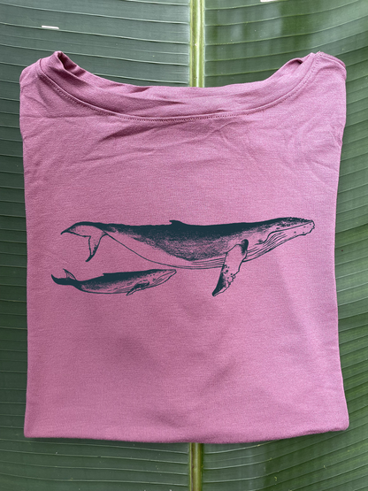 Camiseta Ballena jorobada • Larga brisa • Vaporosas adultos